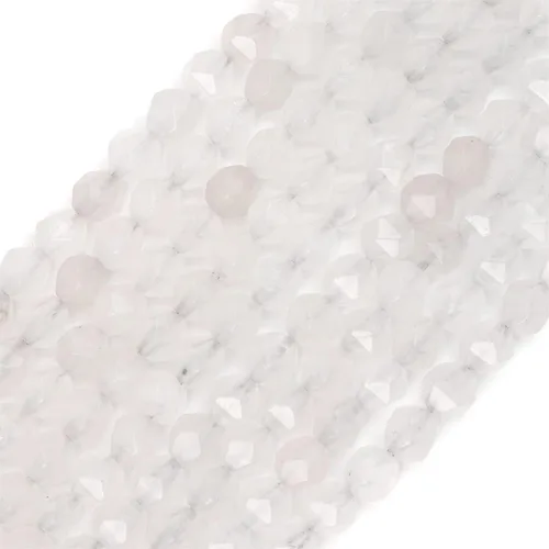 Miniatura 20 de BEADIA Cuentas redondas de facetas de piedra natural de amazonita de 6 mm para hacer joyas, tira de 36 cm