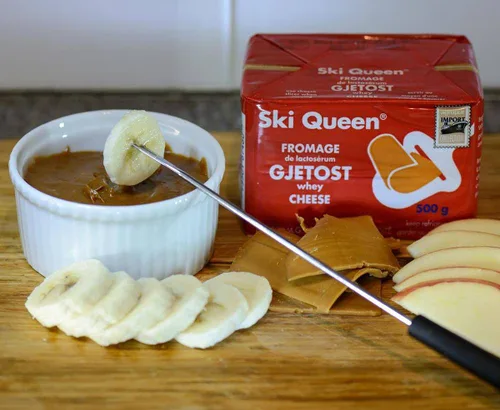 Miniatura 5 de Ski Queen Gjetost - Queso de cabra original, 8.8 onzas, paquete de 2