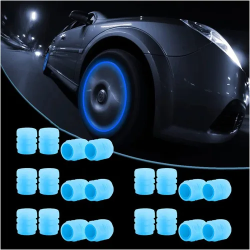 Miniatura 13 de 20 PIEZAS Tapas Fluorescentes para Vástago de Válvula de Neumático - Cubiertas Luminosas para Neumáticos de Vehículos Universales - Accesorios