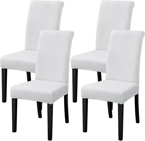 Miniatura 24 de FORCHEER Juego de 6 fundas para sillas de comedor, fundas elásticas para sillas de cocina, 6 piezas, fundas para silla Parson, paquete de 6, Flores