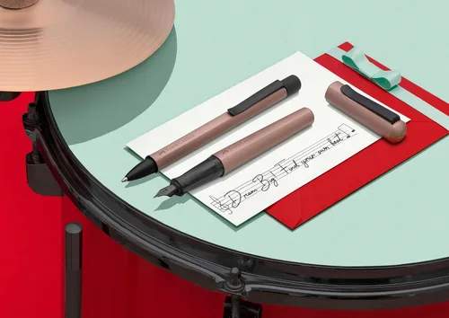 Miniatura 4 de Faber-Castell HEXO - Pluma estilográfica, color bronce, tamaño mediano