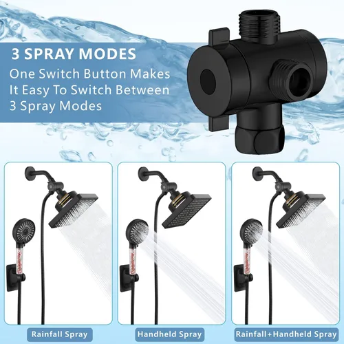 Miniatura 4 de Cabezal de ducha filtrado con combo de mano, cabezal de ducha de lluvia de alta presión con filtro para eliminar cloro y sustancias nocivas