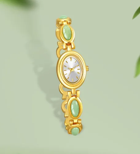 Miniatura 5 de ADSBIAOYE Elegante reloj de vestir de mujer perla reloj de moda oval dial regalo reloj impermeable para mujer