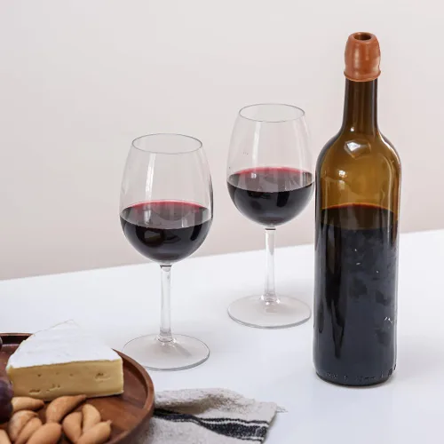 Miniatura 2 de 4 tapones de vino para botellas de vino, tapas de silicona para botellas de vino, nuevo tapón de vino 2025, cubiertas selladoras reutilizables e