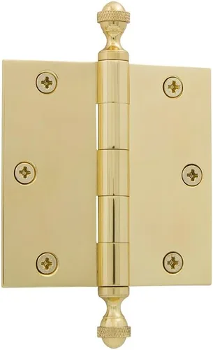 Miniatura 13 de Grandeur Hardware 824304 Bisagra residencial con punta de bellota de 3.5 pulgadas con esquinas de radio de 5/8 pulgadas en peltre antiguo