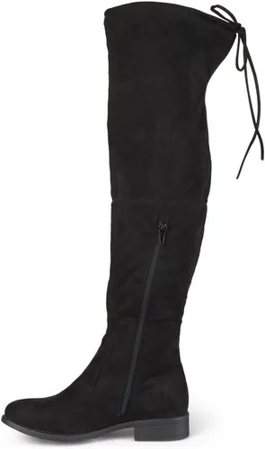 Miniatura 5 de Journee Collection Botas de gamuza sintética para mujer regular y ancha por encima de la rodilla