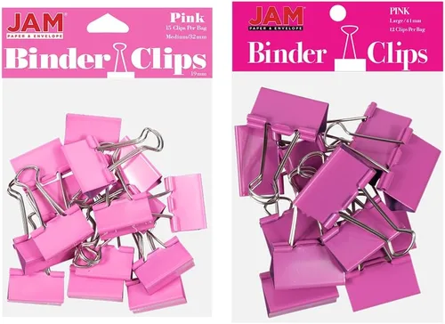 Miniatura 61 de Broches aprietapapeles JAM Paper®, Blanco