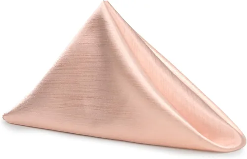 Miniatura 175 de Ultimate Textile -1 docena de servilletas reversibles Shantung Satin - Majestic - Servilletas de tela Majestic de 17 x 17 pulgadas, color marrón