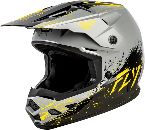 Miniatura 7 de Casco Fly Racing Youth Kinetic Surge - Casco de equitación para bicicleta de tierra, MTB, BMX y motocicleta Negro/Rojo/Amarillo