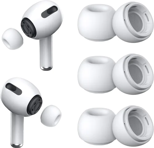 Miniatura 11 de [3 pares] Puntas de repuesto para los oídos para Airpods Pro y Airpods Pro de 2ª generación con orificio de reducción de ruido, puntas de silicona