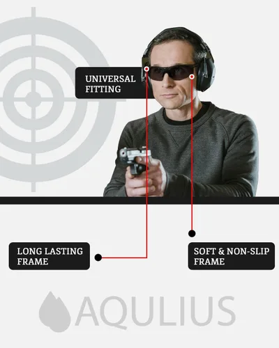 Miniatura 3 de Aqulius 3pk Shooting Glasses - Safety Glasses - Eye Protection for Shooting Range, Tactical Shooting Goggles