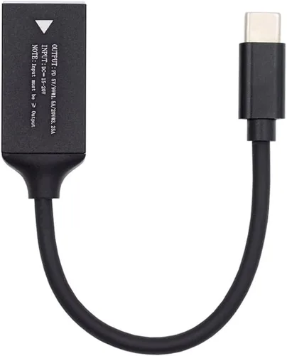Miniatura 14 de DC Jack 0.098x0.028 in Entrada a USB-C Tipo-C Cable de carga de enchufe de alimentación para teléfono portátil PD9V 5V 20V