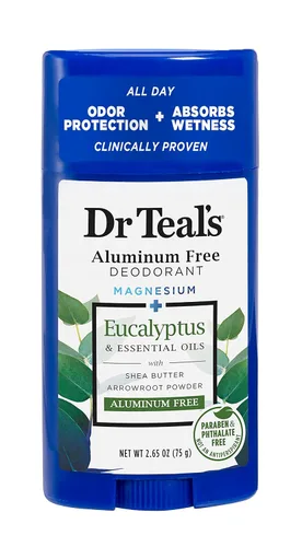 Miniatura 5 de Dr Teal's Desodorante sin aluminio, aceite de coco, sin parabenos ni ftalatos, 2.65 oz