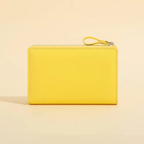 Miniatura 6 de Cartera con cremallera para mujer, con bloqueo RFID, multiusos, tarjeteros, monederos cortos