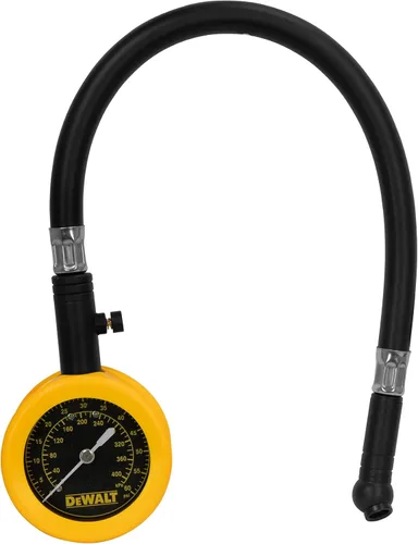 Miniatura 4 de DEWALT Manómetro de dial analógico con válvula de purga, manguera de 12 pulgadas y mandril giratorio (DXCM032-0149)