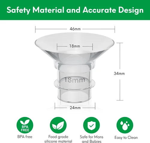 Miniatura 6 de Inserto de brida de 0.709 in compatible con brida de 0.945 in/escudo de extractores de leche, para Momcozy S9 Pro S10 S12 Pro Medela Spectra Elvie
