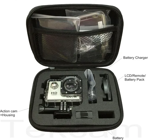 Miniatura 4 de Funda de transporte pequeña compatible con GoPro Hero 13 12 11 9 8/AKASO EK7000 Brave 4 Brave 7/DJI Osmo Action 5 Pro/ODDV/APEXCAM/Pro Xtreme Action