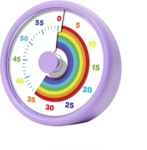 Miniatura 10 de Temporizador visual para niños, temporizador de tiempo de 60 minutos, temporizador para niños, para aula, oficina en casa, temporizador de cuenta