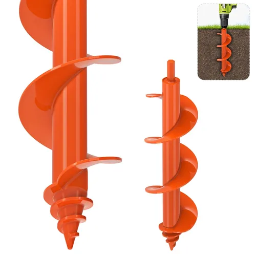 SELEWARE Broca de taladro para plantar – Broca de taladro de jardín de alta resistencia de 3 x 12 pulgadas, se adapta a taladro hexagonal de 3/8