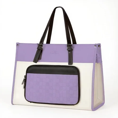 Miniatura 15 de MATEIN - Bolsa de mano para laptop de 17 pulgadas para mujer con compartimento para el almuerzo, maletín de trabajo convertible de piel sintética