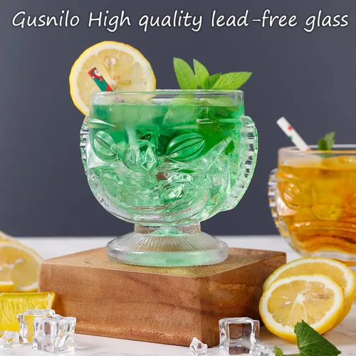 Miniatura 4 de Vasos Tiki seductores de 17 onzas y más, esenciales de barra premium, tazas y estatuas Tiki descubiertas. Eleva tu experiencia de bar con elegantes