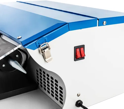 Miniatura 6 de Máquina pulidora de joyas de 500 W, máquina pulidora de pulir joyas/piezas de metal colector de polvo con mesa ligera, pulidor de joyería adecuado