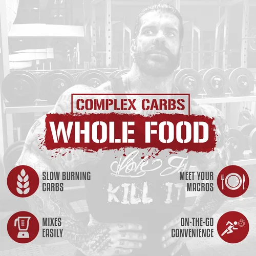 Miniatura 3 de 5% Nutrition Rich Piana - Carbohidratos reales con polvo de carbohidratos complejos alimenticios reales, energía glucémica baja de larga duración