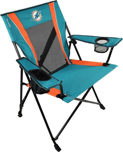 Miniatura 18 de Kijaro Dual Lock Pro, Silla plegable para fanáticos de deportes, 26" L x 35.5" W x 37" H, Carolina Panthers