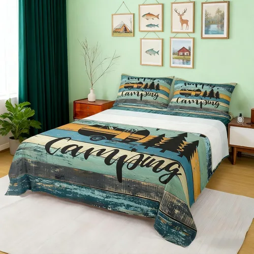 Miniatura 19 de Castle Fairy Juego de sábanas para niños, casa rodante y campista, juego de sábanas para decoración del hogar con bolsillo profundo, sábana encimera