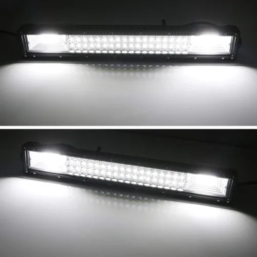 Miniatura 9 de iJDMTOY Barra de luz LED de 21 pulgadas para montaje en rejilla inferior compatible con Ford F250 F350 F450 1999-07, incluye (1) barra de luz LED