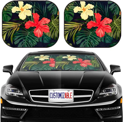 Miniatura 8 de MSD Parasol para parabrisas de automóvil, ajuste universal, paquete de 2, bloquea el deslumbramiento, los rayos UV y el calor, protege
