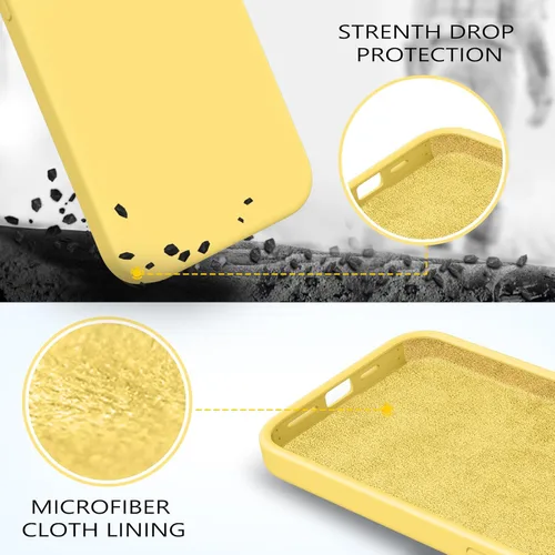 Miniatura 25 de GUAGUA Funda compatible con iPhone 17 Pro Max de 6.9 pulgadas, silicona líquida, goma de gel suave, delgada, forro de microfibra delgada