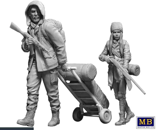 Miniatura 5 de Master Box 24078-1/24 Escala - Serie Pоst-Apocalíptica. El último puente 3 figuras en kit