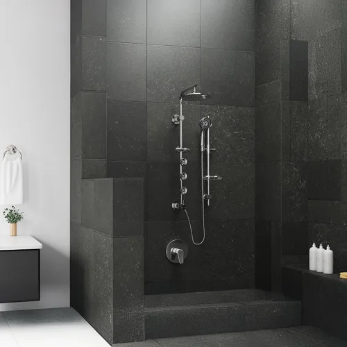 Miniatura 6 de PULSE ShowerSpas 1010-CH Barra deslizante ajustable para ducha de mano con cesta de alambre jabonera, cromo pulido