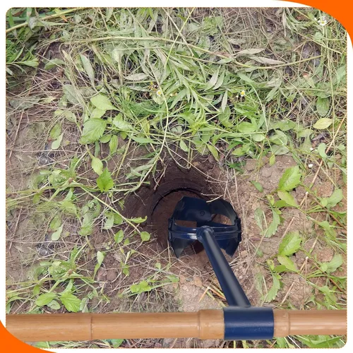 Miniatura 7 de Taladro manual para postes de 6 x 46 pulgadas con mango en T de madera dura antideslizante, taladro industrial ajustable, taladro de jardín grande