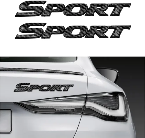 Miniatura 8 de Dickno 2 piezas, emblema de edición deportiva, calcomanía para coche, emblema de guardabarros de metal 3D, pegatina adhesiva personalizada con letra