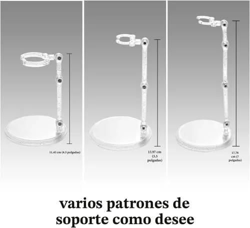 Miniatura 2 de Soporte para Muñecas Ddung - Soporte Transparente para Muñecas de 0.5" a 10" y Figuras de Acción (Paquete de 3)