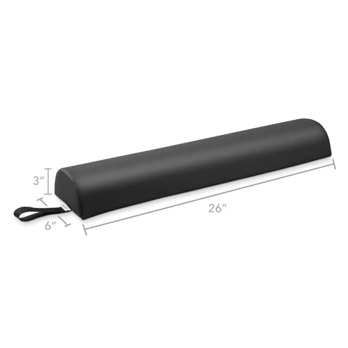 Miniatura 2 de Saloniture Cojín de almohada de mesa de masaje semicircular - 26 x 6 x 3 pulgadas - Negro