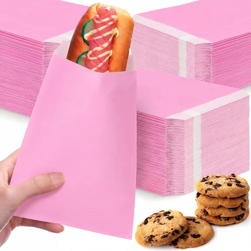 Miniatura 8 de Lallisa 1000 bolsas de vidrio de 5 x 7 pulgadas, bolsas de papel encerado, fundas para galletas, bolsas de papel de cera para sándwich para fiesta