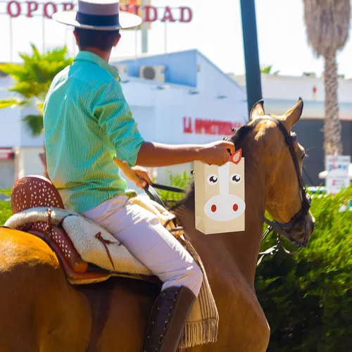 Miniatura 7 de 24 bolsas de fiesta de caballo, bolsas de regalo de caballo, bolsas de golosinas para caballos, bolsas de golosinas para fiesta de caballos, bolsas