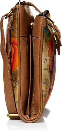 Miniatura 3 de Anna by Anuschka Genuine Leather Travel Organizer, Triple Compartment - Hand-Painted Original Artwork