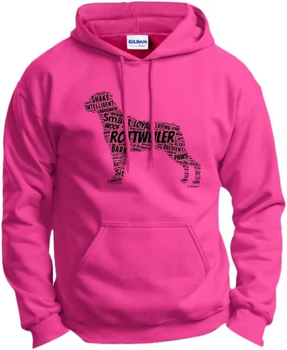 Miniatura 10 de ThisWear Rottweiler Word Art - Sudadera con capucha para perro y cachorro