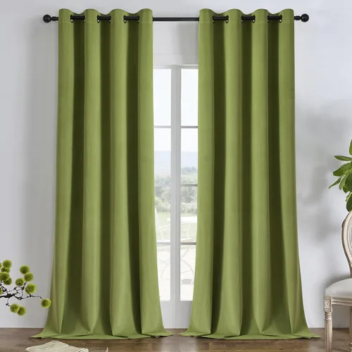 Miniatura 18 de Joydeco - Cortinas opacas 100% azul rey, 84 pulgadas, 2 paneles, cortinas de terciopelo azul rey de lujo para dormitorio y sala de estar, cortinas