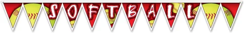 Miniatura 9 de Beistle Banderín de balón de fútbol, 10 pulgadas por 12 pies