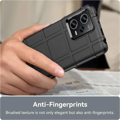 Miniatura 5 de Funda delgada para Xiaomi Poco X5 Pro, funda para Redmi Note 12 Pro 5G, resistente funda protectora con grado militar a prueba de golpes y Negro