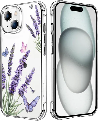 Miniatura 106 de Funda transparente de girasol compatible con iPhone SE 2022 SE 2020 7 8, funda trasera floral para niñas y mujeres, funda protectora transparente