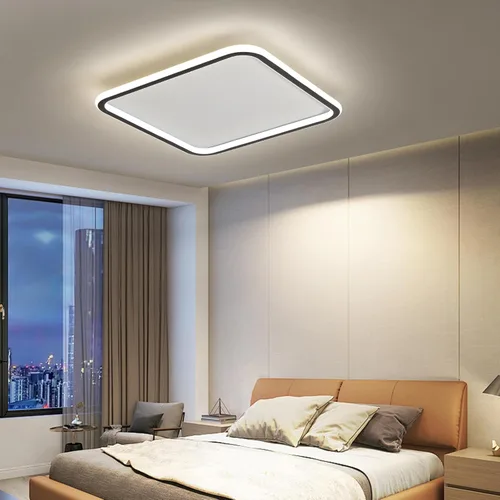 Miniatura 24 de Lámpara de techo de montaje empotrado de 15.7 pulgadas, lámpara de techo LED redonda de 40-60 W, lámpara de techo moderna y delgada, luces de techo