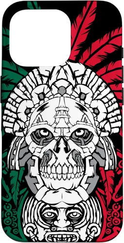 Miniatura 19 de iPhone 11 Pro Max Aztec Warrior Skull - Ancestros mexicanos - Funda de raíces mexicanas