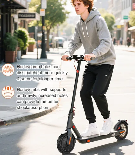 Miniatura 2 de BANGTING 2 piezas de mejora de neumáticos sólidos para todo terreno 50/75-6.1 para scooters, neumáticos sin cámara de 8.5x2 pulgadas para Gotrax GXL