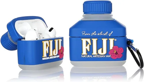Funda de silicona para Airpods Pro de dibujos animados con llavero, diseño divertido de piel, funda de carga, accesorios compatibles con Airpods Pro